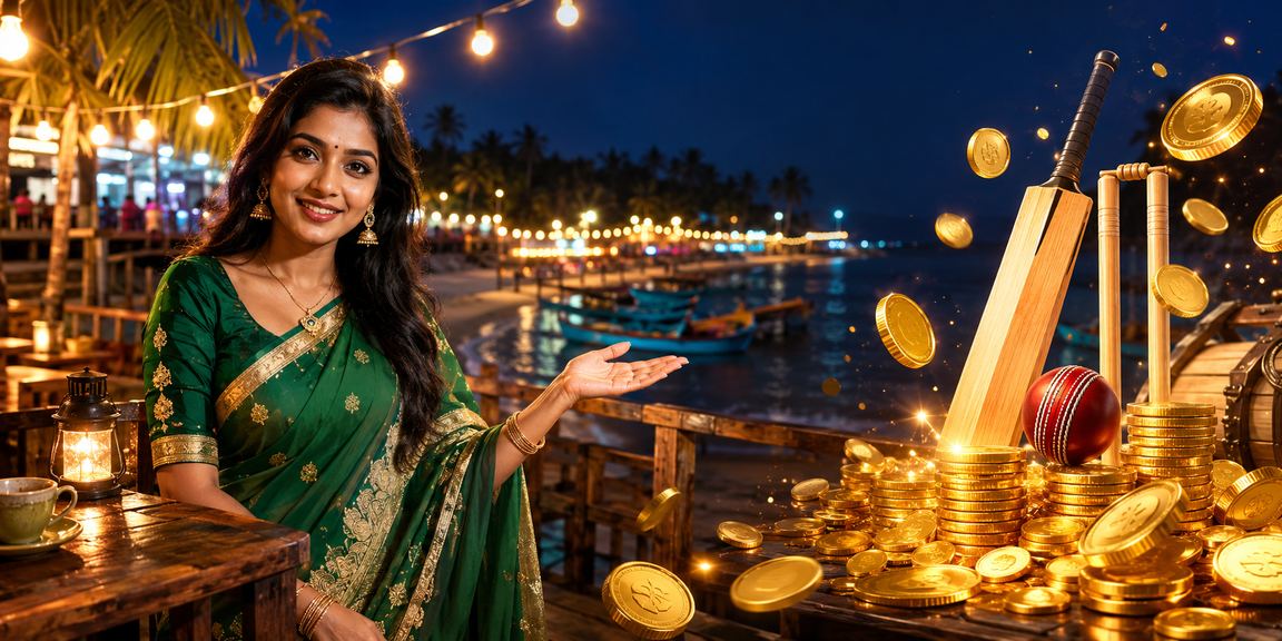 সেন্ট মার্টিনে একজন দর্শক মোবাইলে ক্রিকেট বেটিং করছেন